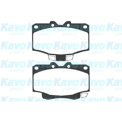 Photo Brake Pad Set, disc brake KAVO PARTS BP9038