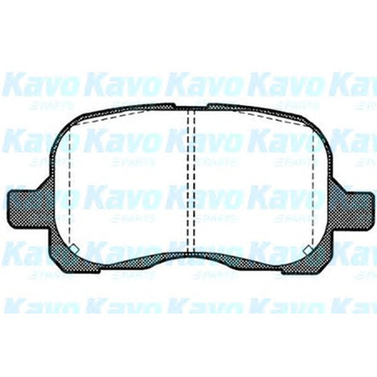 Photo Kit de plaquettes de frein, frein à disque KAVO PARTS BP9039