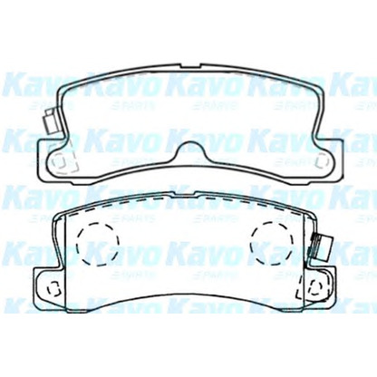 Foto Kit pastiglie freno, Freno a disco KAVO PARTS BP9059