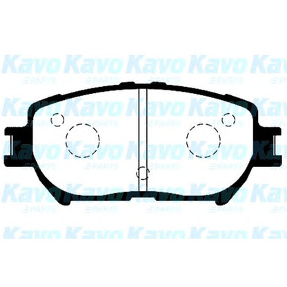 Photo Brake Pad Set, disc brake KAVO PARTS BP9071