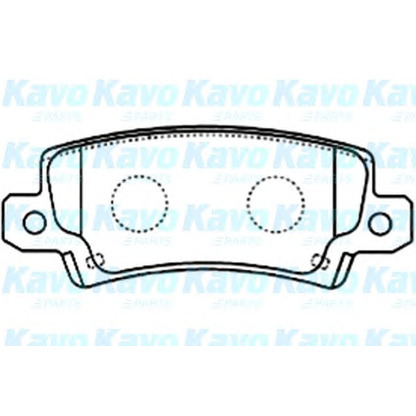 Photo Brake Pad Set, disc brake KAVO PARTS BP9079