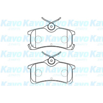 Photo Brake Pad Set, disc brake KAVO PARTS BP9081