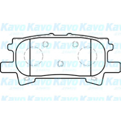 Photo Kit de plaquettes de frein, frein à disque KAVO PARTS BP9088