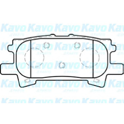 Фото Комплект тормозных колодок, дисковый тормоз KAVO PARTS BP9088