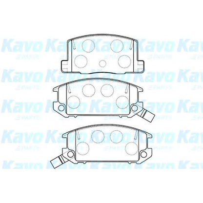 Zdjęcie Zestaw klocków hamulcowych, hamulce tarczowe KAVO PARTS BP9093