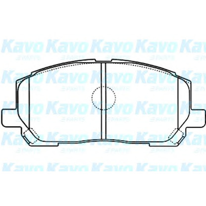 Photo Kit de plaquettes de frein, frein à disque KAVO PARTS BP9095
