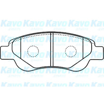 Photo Kit de plaquettes de frein, frein à disque KAVO PARTS BP9097