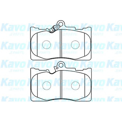 Фото Комплект тормозных колодок, дисковый тормоз KAVO PARTS BP9102