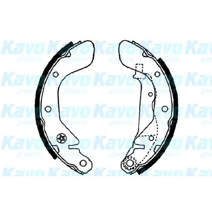 Photo Brake Shoe Set KAVO PARTS BS1403