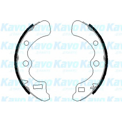 Фото Комплект тормозных колодок KAVO PARTS BS2900