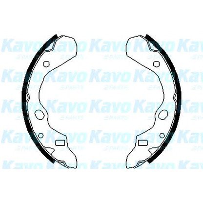 Фото Комплект тормозных колодок KAVO PARTS BS5413