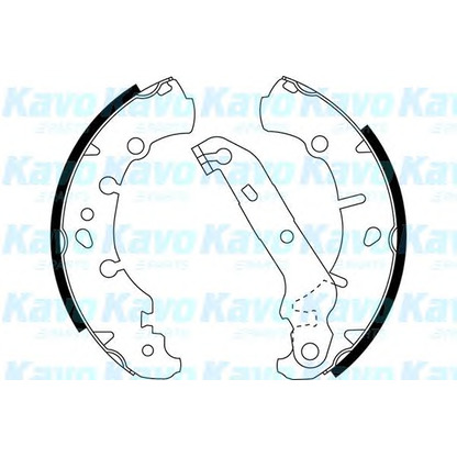 Zdjęcie Zesatw szczęk hamulcowych KAVO PARTS BS5424