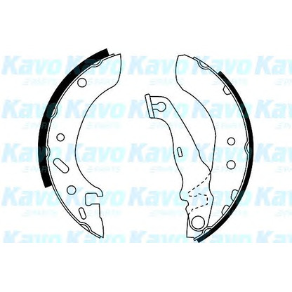 Foto Juego de zapatas de frenos KAVO PARTS BS5429