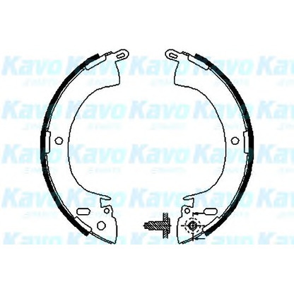 Foto Juego de zapatas de frenos KAVO PARTS BS6403