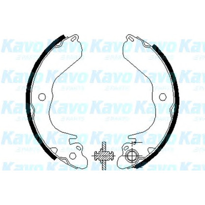 Photo Jeu de mâchoires de frein KAVO PARTS BS6408