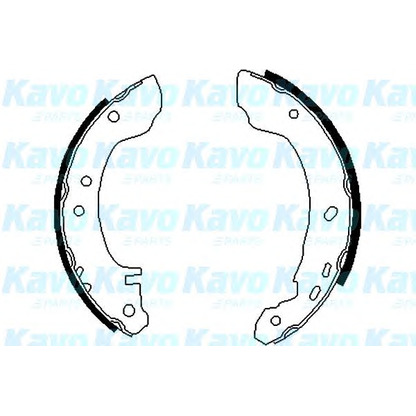 Zdjęcie Zesatw szczęk hamulcowych KAVO PARTS BS7411