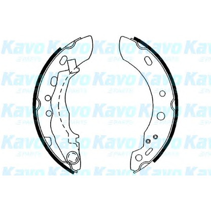 Фото Комплект тормозных колодок KAVO PARTS BS7425