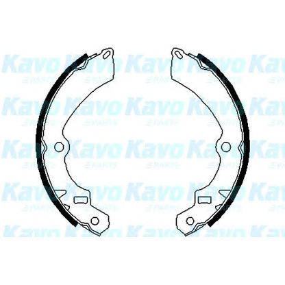 Zdjęcie Zesatw szczęk hamulcowych KAVO PARTS BS8905