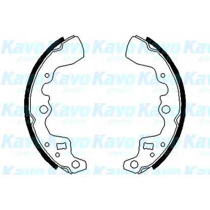 Фото Комплект тормозных колодок KAVO PARTS BS8906