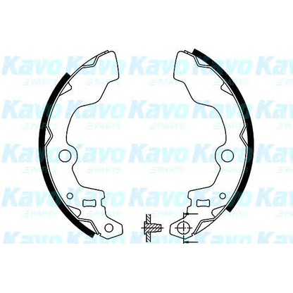 Foto Juego de zapatas de frenos KAVO PARTS BS8921