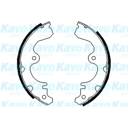 Photo Brake Shoe Set KAVO PARTS BS9910