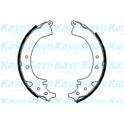 Фото Комплект тормозных колодок KAVO PARTS BS9912