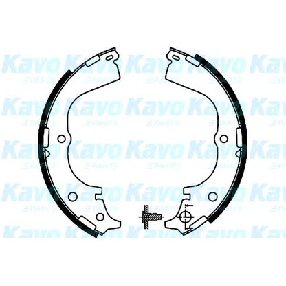 Foto Juego de zapatas de frenos KAVO PARTS BS9919