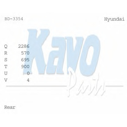 Foto Tambor de freno KAVO PARTS BD3354