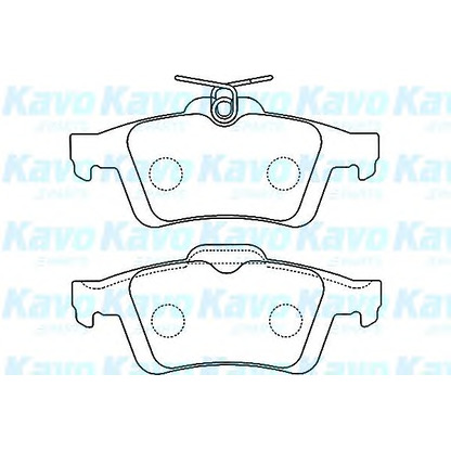 Foto Bremsbelagsatz, Scheibenbremse KAVO PARTS BP4556