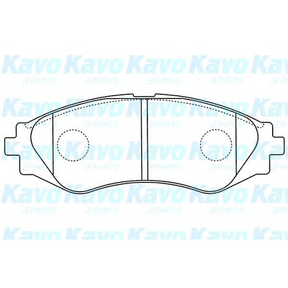 Photo Brake Pad Set, disc brake KAVO PARTS BP1011