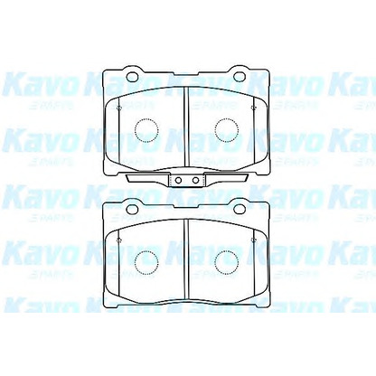 Photo Kit de plaquettes de frein, frein à disque KAVO PARTS BP2052