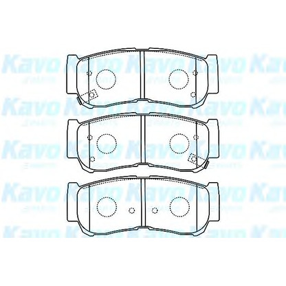 Photo Kit de plaquettes de frein, frein à disque KAVO PARTS BP3033