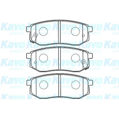 Zdjęcie Zestaw klocków hamulcowych, hamulce tarczowe KAVO PARTS BP3035