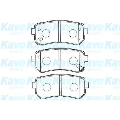 Photo Brake Pad Set, disc brake KAVO PARTS BP4018