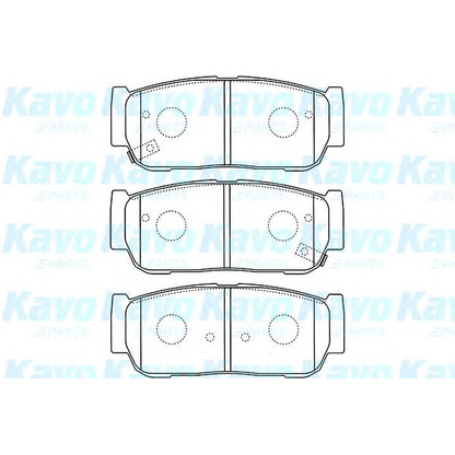 Фото Комплект тормозных колодок, дисковый тормоз KAVO PARTS BP4019