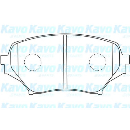 Foto Bremsbelagsatz, Scheibenbremse KAVO PARTS BP4563