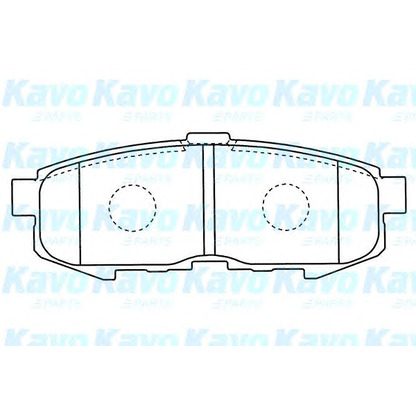 Photo Kit de plaquettes de frein, frein à disque KAVO PARTS BP4569