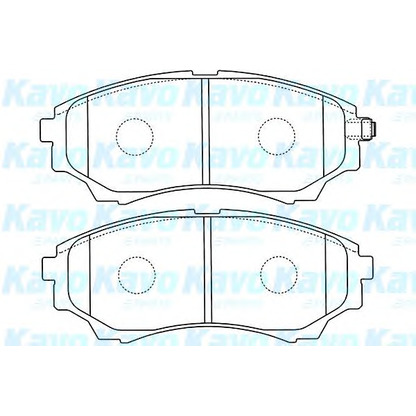 Photo Kit de plaquettes de frein, frein à disque KAVO PARTS BP4570