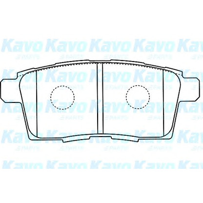 Zdjęcie Zestaw klocków hamulcowych, hamulce tarczowe KAVO PARTS BP4574