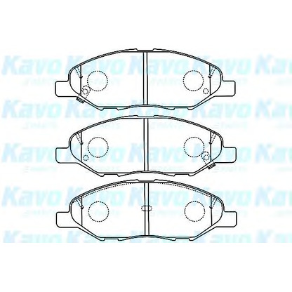 Photo Brake Pad Set, disc brake KAVO PARTS BP6599