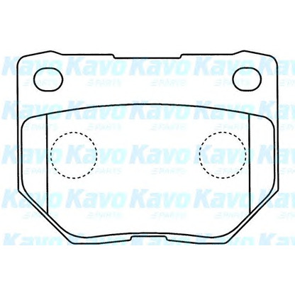 Photo Brake Pad Set, disc brake KAVO PARTS BP6603