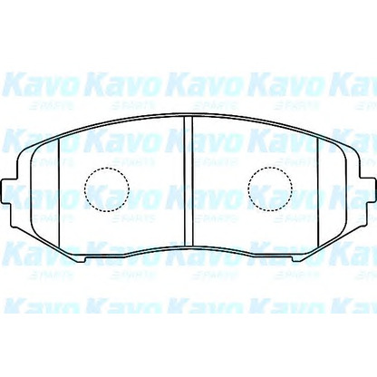 Foto Bremsbelagsatz, Scheibenbremse KAVO PARTS BP8528