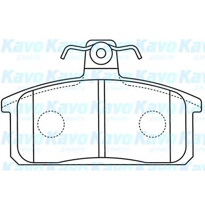 Photo Kit de plaquettes de frein, frein à disque KAVO PARTS BP8530
