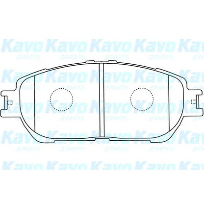 Фото Комплект тормозных колодок, дисковый тормоз KAVO PARTS BP9108