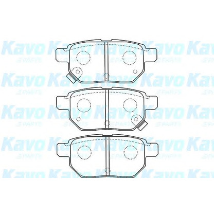 Photo Brake Pad Set, disc brake KAVO PARTS BP9110