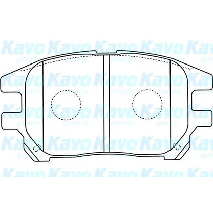 Фото Комплект тормозных колодок, дисковый тормоз KAVO PARTS BP9111
