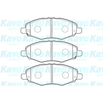 Photo Brake Pad Set, disc brake KAVO PARTS BP9113