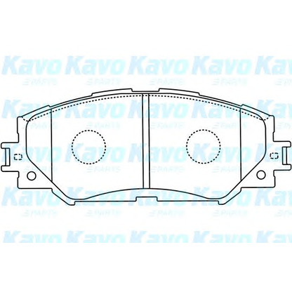 Photo Brake Pad Set, disc brake KAVO PARTS BP9116