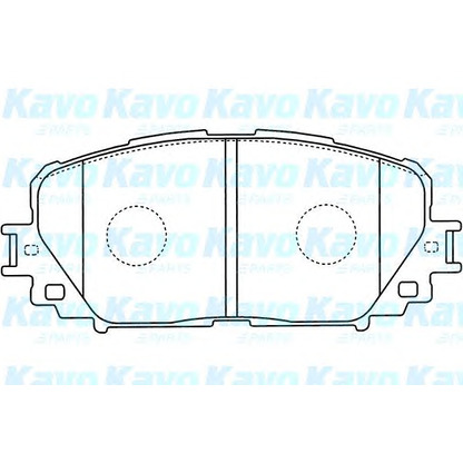Photo Brake Pad Set, disc brake KAVO PARTS BP9118