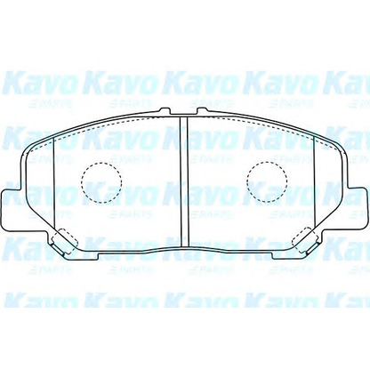 Фото Комплект тормозных колодок, дисковый тормоз KAVO PARTS BP9125